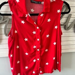 Adorable crop top 4th of July